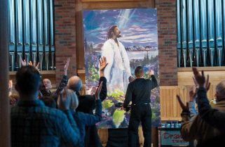 Acclaimed artist creates painting for chapel